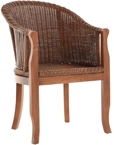 Rattan sessel mit - rattan-sessel, holzbeinen