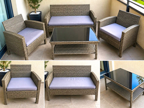 Polyrattan gartenlounge - polyrattan,