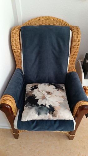 Rattan sessel beige weiß mit - sessel, beige/weiß