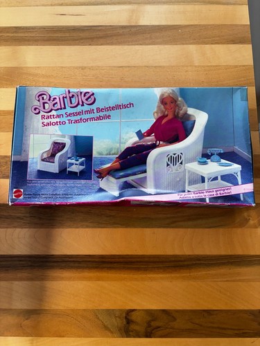 Barbie möbel 80er rattan - barbie,