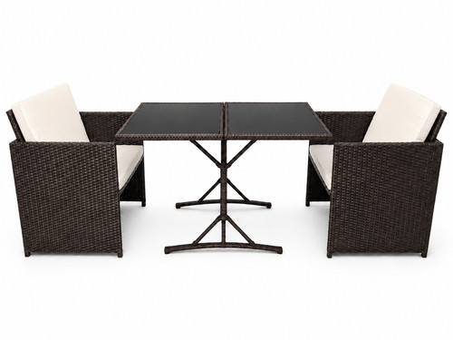Polyrattan gartenmöbelset - gartenmöbelset, 3