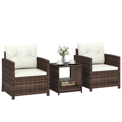 Rattan bistroset teiliges - rattan,