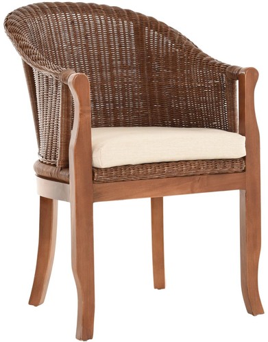 Rattan sessel mit holzbeinen - mit,
