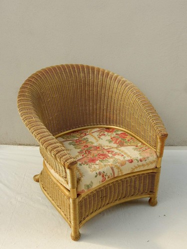 Vintage rattansessel mit - rattansessel,