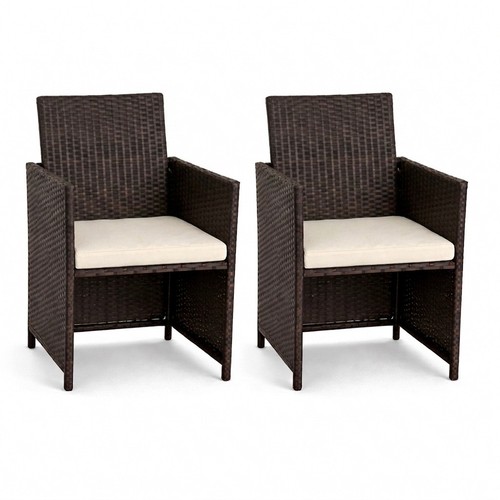 Polyrattan gartensessel 2er - polyrattan,