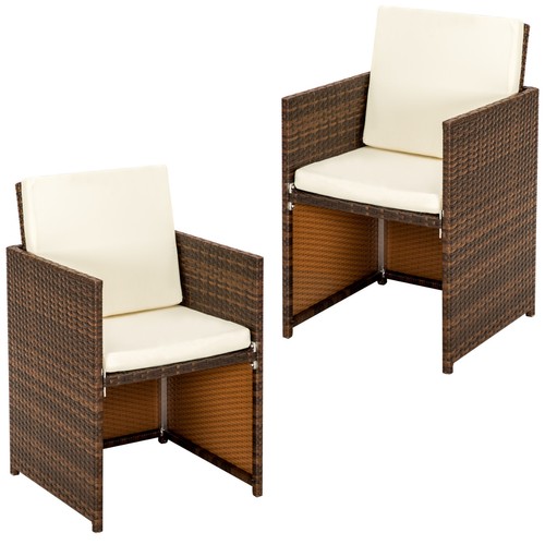 2er set aluminium - 2er, polyrattan