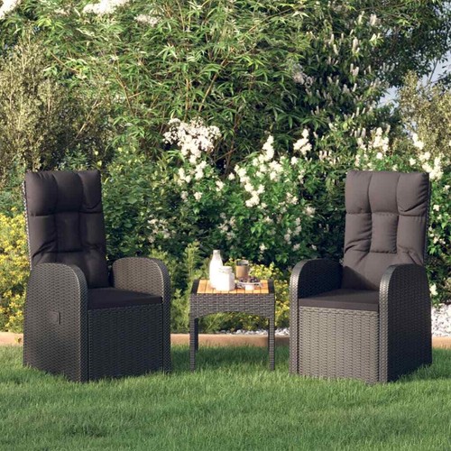 Liegestuhl poly rattan - 2x,