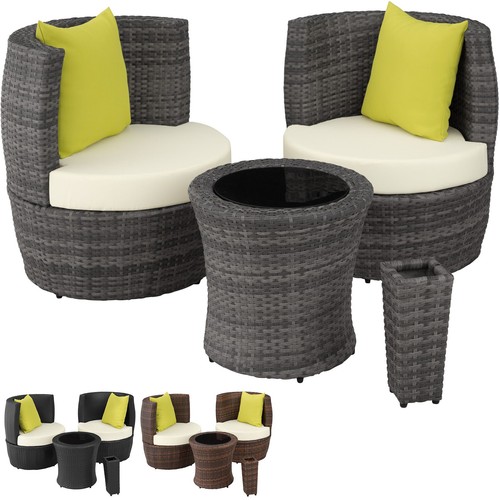 Polyrattan sitzgruppe balkon - sitzgruppe,
